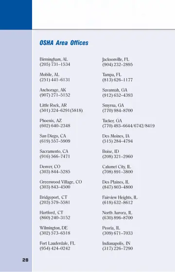 Page 34: OSHA Area Offices