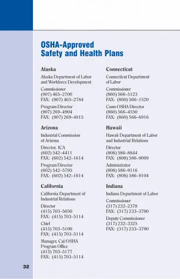 Page 38: OSHA-Approved Safety and Health Plans
