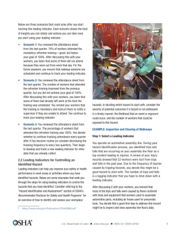 Page 7: Below are three scenarios that could arise after you start tracking this leading…