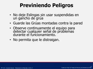 Slide 16: Previniendo Peligros