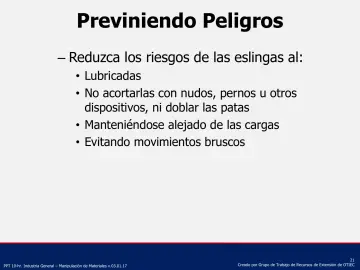 Slide 21: Previniendo Peligros