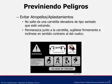 Slide 31: Previniendo Peligros