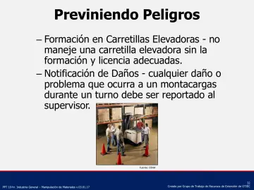 Slide 32: Previniendo Peligros