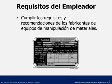 Slide 34: Requisitos del Empleador