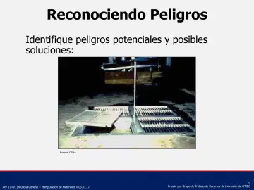 Slide 35: Reconociendo Peligros