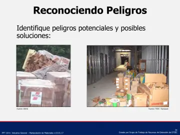 Slide 36: Reconociendo Peligros