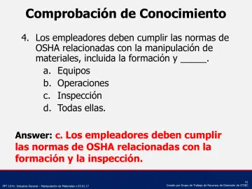 Slide 41: Comprobación de Conocimiento