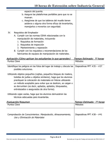 Page 8: espacio del puente.