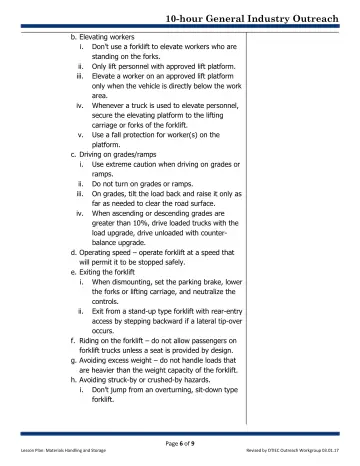 Page 6: b. Elevating workers