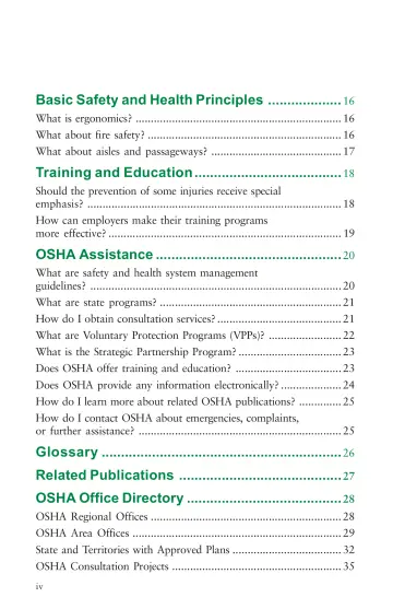 Page 4: Basic Safety and Health Principles … 16