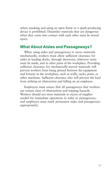 Page 21: What About Aisles and Passageways?