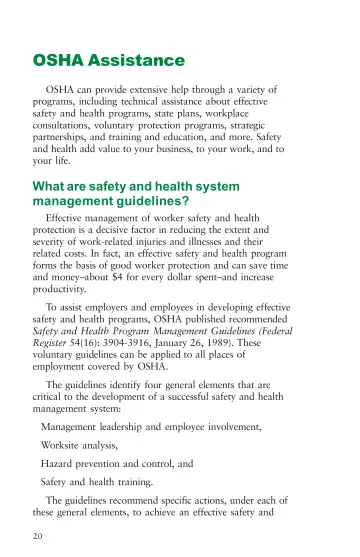 Page 24: OSHA Assistance