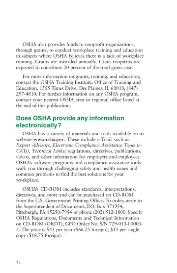 Page 28: Does OSHA provide any information electronically?