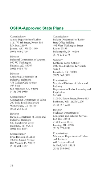 Page 36: OSHA-Approved State Plans