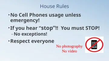 Slide 4: House Rules