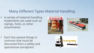 Slide 15: Many Different Types Material Handling