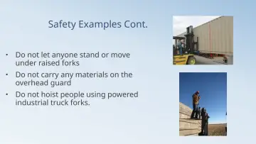 Slide 28: Safety Examples Cont.