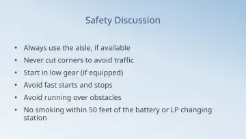 Slide 31: Safety Discussion