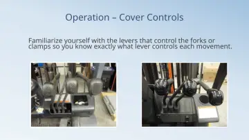 Slide 68: Operation – Cover Controls