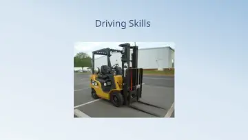 Slide 83: Driving Skills