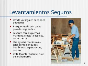Slide 7: Levantamientos Seguros
