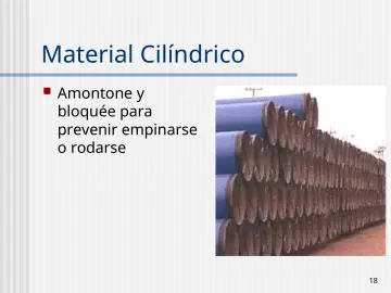 Slide 18: Material Cilíndrico