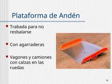 Slide 19: Plataforma de Andén