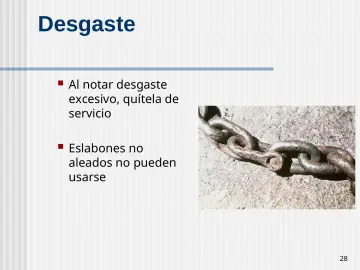 Slide 28: Desgaste