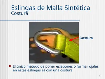Slide 37: Eslingas de Malla Sintética