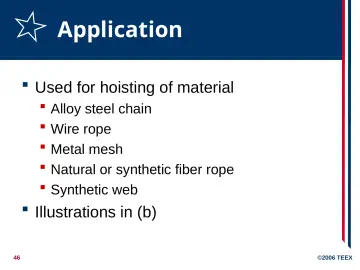Slide 46: Application