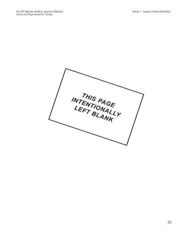 Page 28: Activity 1: Hazards of Material Handling