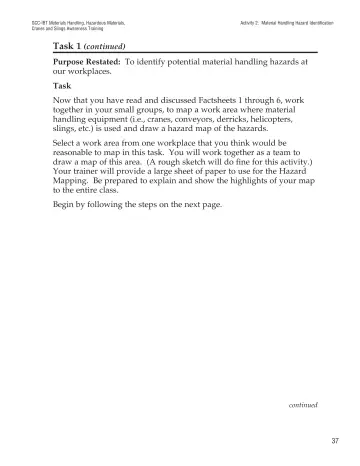 Page 42: Activity 2: Material Handling Hazard Identification