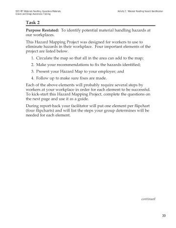 Page 44: Activity 2: Material Handling Hazard Identification