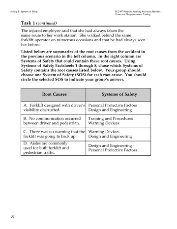 Page 61: Activity 3: Systems of Safety