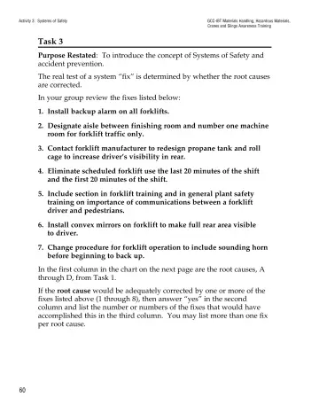 Page 65: Activity 3: Systems of Safety