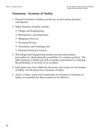 Page 67: Summary: Systems of Safety