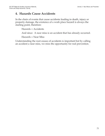 Page 76: 4. Hazards Cause Accidents