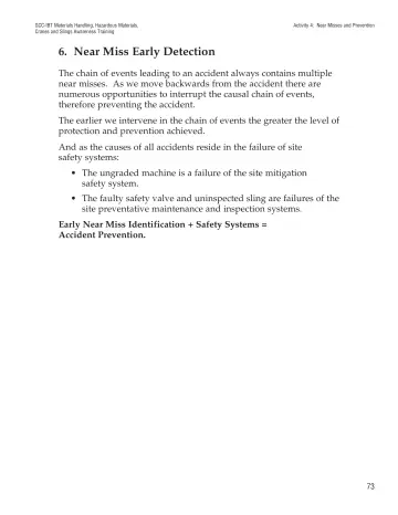 Page 78: 6. Near Miss Early Detection