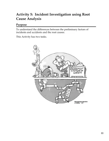 Page 88: Activity 5: Incident Investigation using Root Cause Analysis