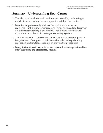 Page 103: Summary: Understanding Root Causes
