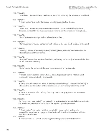 Page 113: Actvity 6: Applying the OSHA Standards
