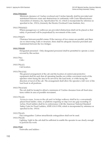 Page 115: Actvity 6: Applying the OSHA Standards