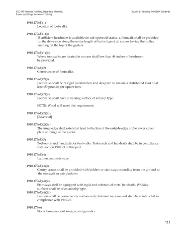 Page 116: Activity 6: Applying the OSHA Standards