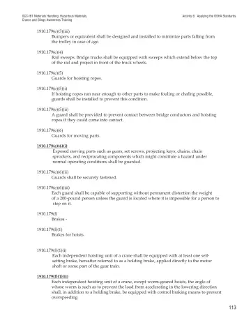 Page 118: Activity 6: Applying the OSHA Standards
