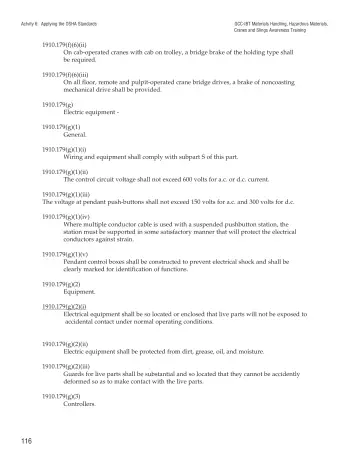 Page 121: Actvity 6: Applying the OSHA Standards