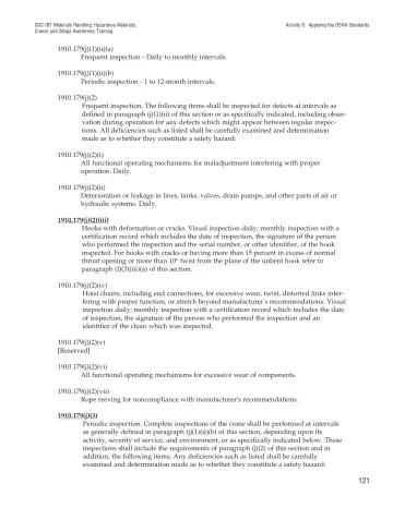 Page 126: Activity 6: Applying the OSHA Standards