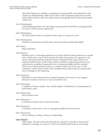 Page 130: Activity 6: Applying the OSHA Standards