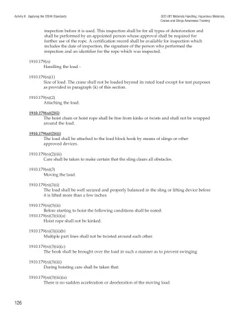 Page 131: Actvity 6: Applying the OSHA Standards