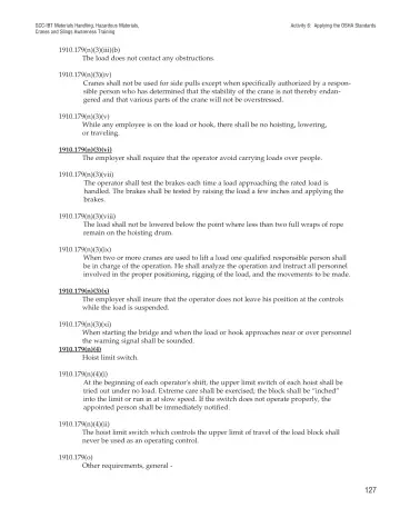 Page 132: Activity 6: Applying the OSHA Standards