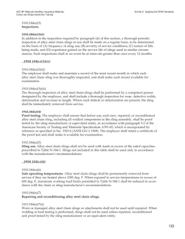 Page 138: Activity 6: Applying the OSHA Standards
